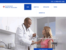 Tablet Screenshot of cumberland-medical.com